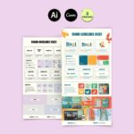 Canva Brand Guide, Brand Sheet, One-Page Brand Guidelines with Brand Board for Brand Presentation, and Brand Kit for Logo & Brand Designers