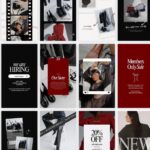 Instagram Story Templates Collection of 20 Canva Templates for E-Commerce Instagram Stories Template for Fashion Stories