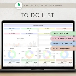 Daily, Weekly, and Monthly To-Do List Task Tracker Template Productivity Planner Spreadsheet  Checklist for To-Do Task Management  ADHD  Sheets on Google