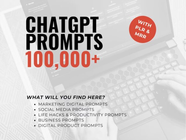 100K Prompts for ChatGPT  Business Marketing and Social Media AI Prompts Ideas for Earning Money Online Tools for Automation and Productivity
