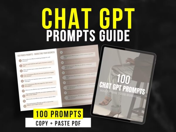 Prompts for ChatGPT Business ChatGPT Manual ChatGPT Bundle